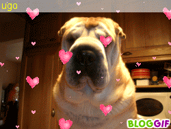 Ma Maman qui m'aime ,me met des coeurs partout!!!